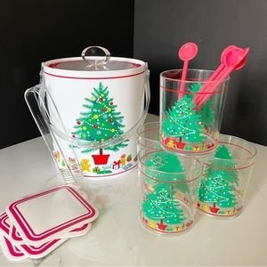 Vintage Christmas Cocktail Set by Himark